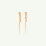 0.77 TCW Straight Baguette Lab-Grown Diamond Drop Earrings 6