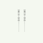 0.77 TCW Straight Baguette Lab-Grown Diamond Drop Earrings 9
