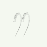 0.77 TCW Straight Baguette Lab-Grown Diamond Drop Earrings 11