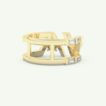 1.18 TCW Round & Baguette Straight Cut Lab-Grown Diamond Wedding Band 3