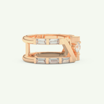 1.18 TCW Round & Baguette Straight Cut Lab-Grown Diamond Wedding Band 8