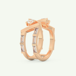 1.18 TCW Round & Baguette Straight Cut Lab-Grown Diamond Wedding Band 10