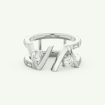 1.18 TCW Round & Baguette Straight Cut Lab-Grown Diamond Wedding Band 13