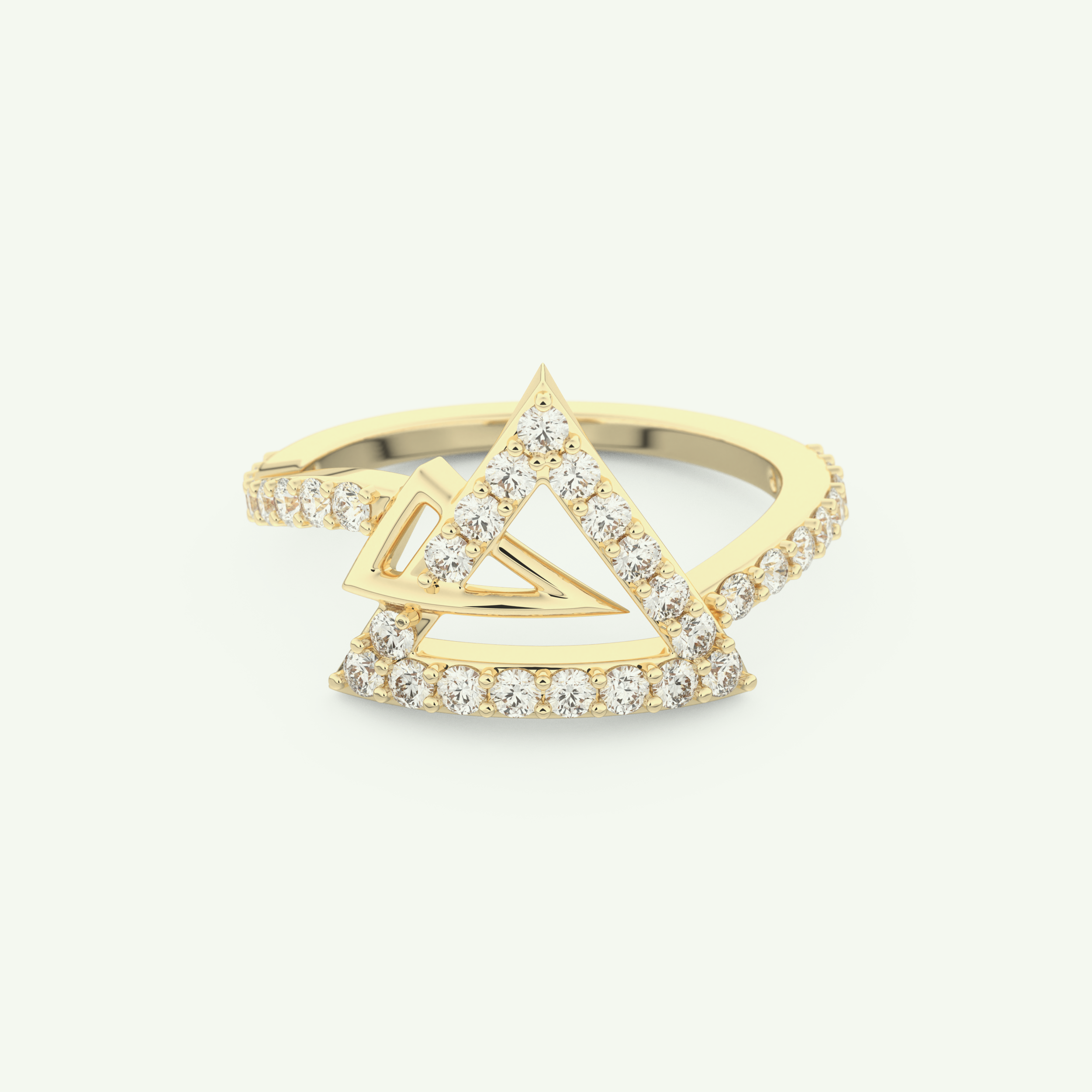 0.56 TCW Round Cut Lab-Grown Diamond Wedding Band 1