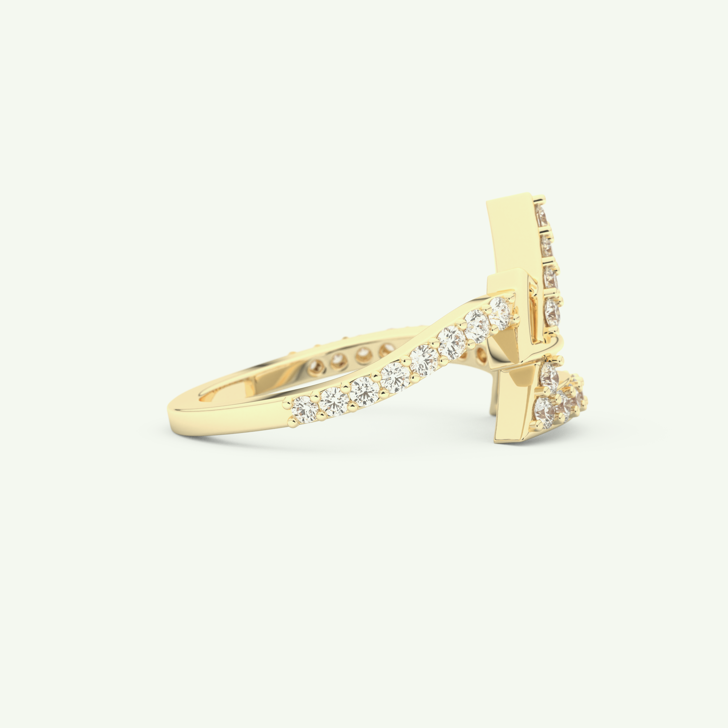 0.56 TCW Round Cut Lab-Grown Diamond Wedding Band 2