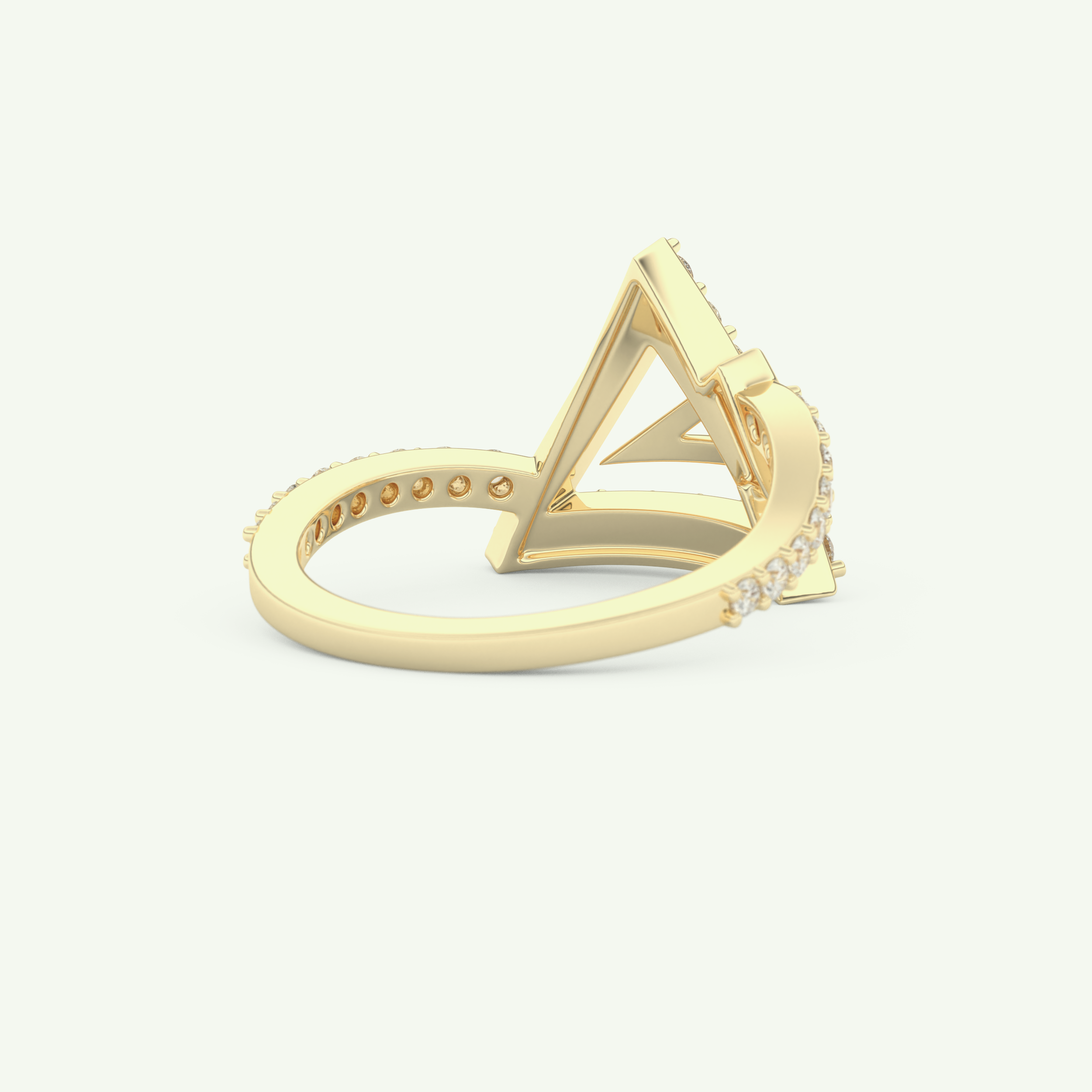 0.56 TCW Round Cut Lab-Grown Diamond Wedding Band 3