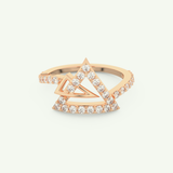 0.56 TCW Round Cut Lab-Grown Diamond Wedding Band 7