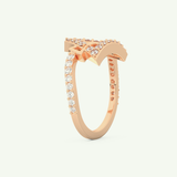 0.56 TCW Round Cut Lab-Grown Diamond Wedding Band 10
