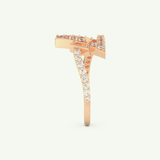 0.56 TCW Round Cut Lab-Grown Diamond Wedding Band 12