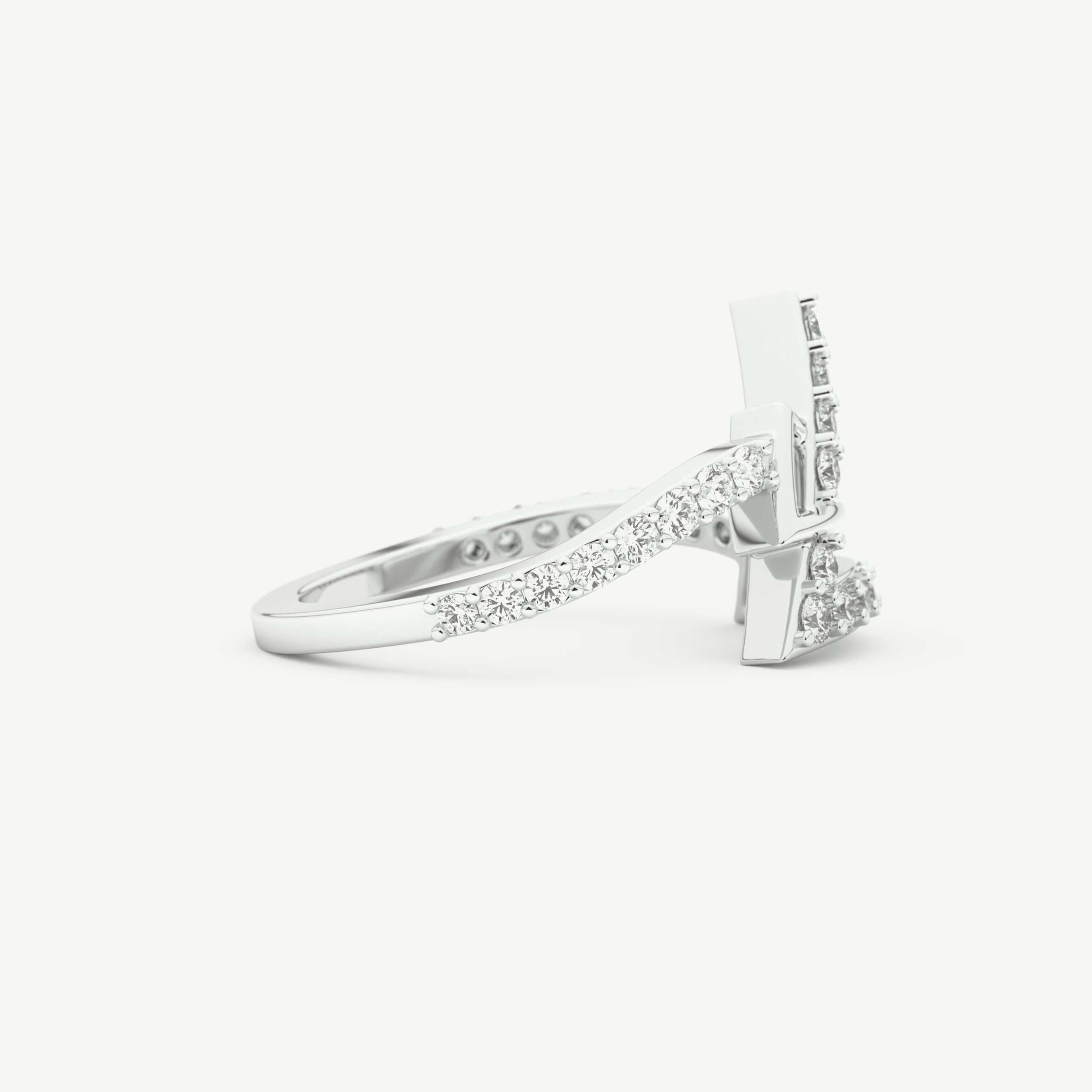 0.56 TCW Round Cut Lab-Grown Diamond Wedding Band 14