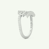 0.56 TCW Round Cut Lab-Grown Diamond Wedding Band 16