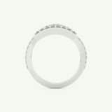 0.56 TCW Round Cut Lab-Grown Diamond Wedding Band 17