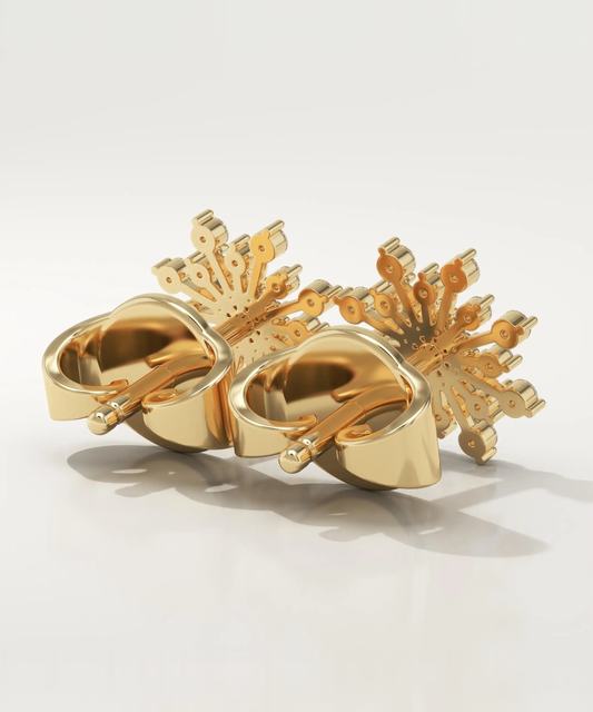 0.408 TCW Round Lab-Grown Diamond Stud Earrings