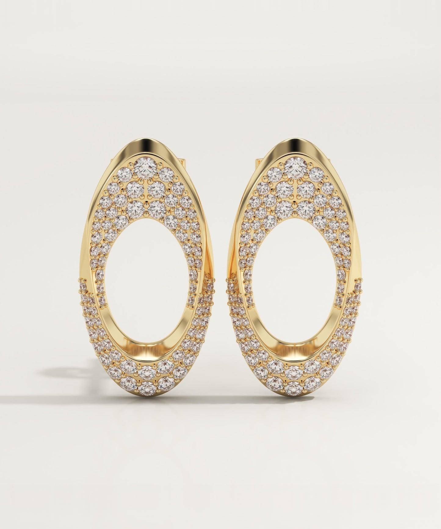 1.04 TCW Round Lab-Grown Diamond Drop Earrings