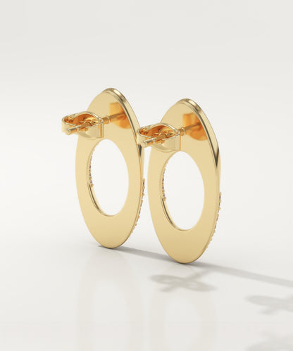 1.04 TCW Round Lab-Grown Diamond Drop Earrings