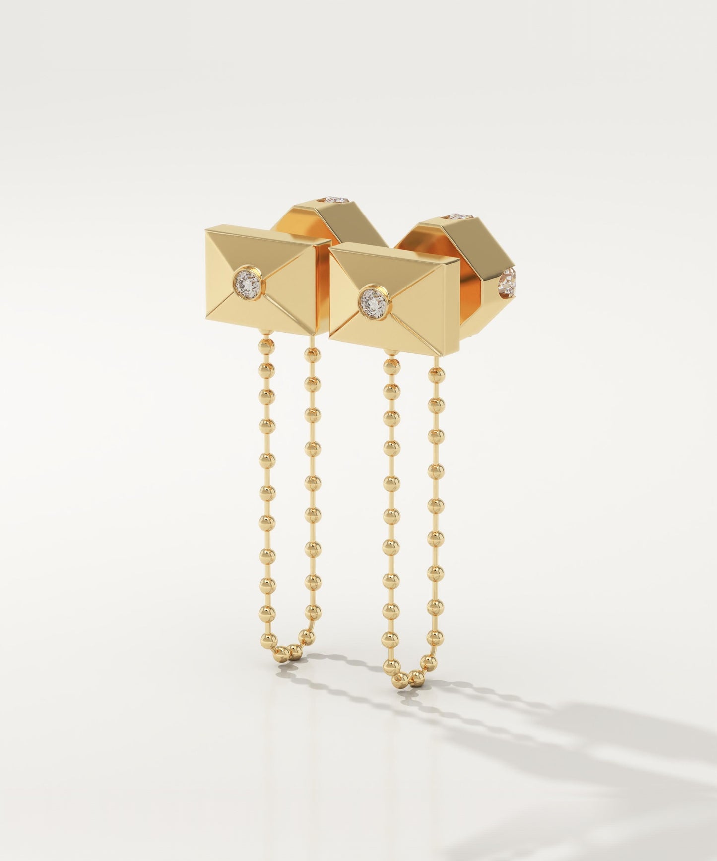 1.44 TCW Round & Asscher Lab-Grown Diamond Drop Earrings