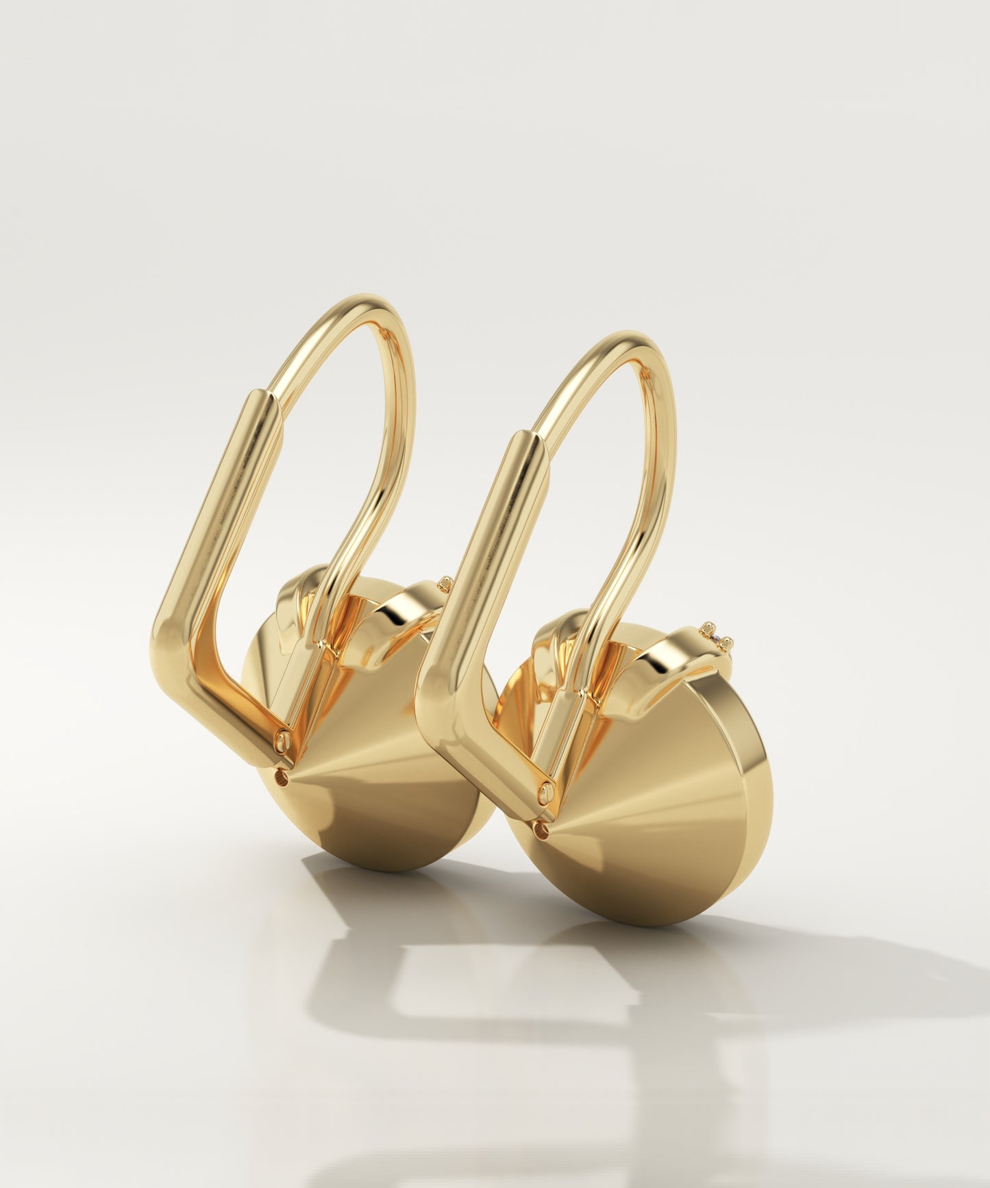 2 TCW Round Lab-Grown Diamond Drop Earrings