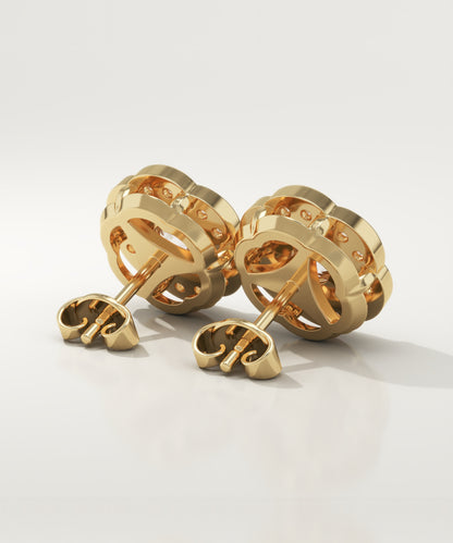 1.25 TCW Round Lab-Grown Diamond Stud Earrings