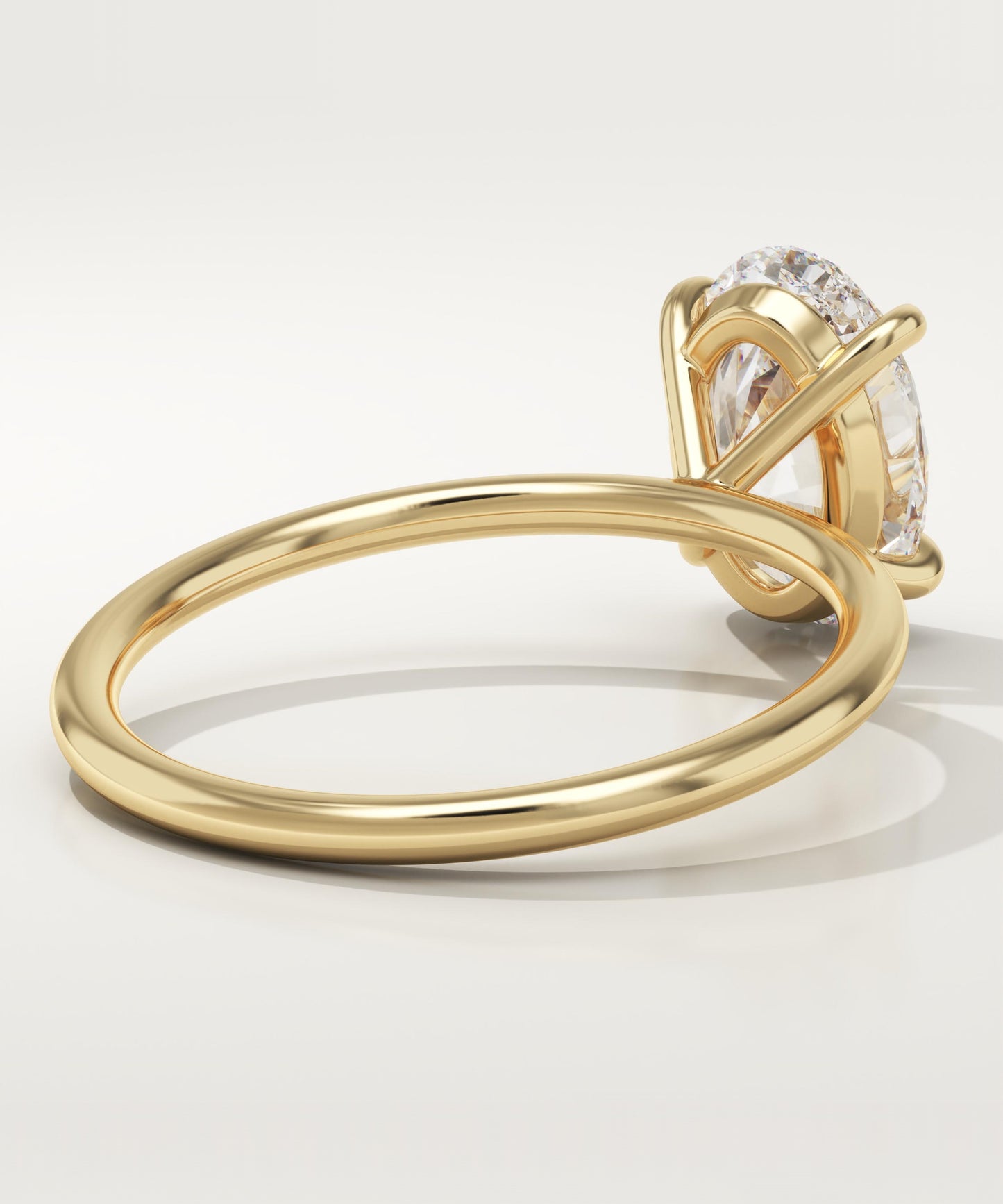 Oval Cut Solitaire Lab-Grown Diamond Engagement Ring