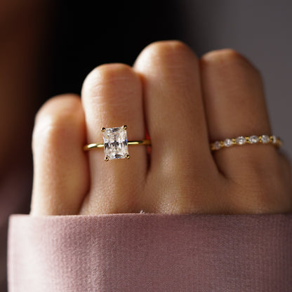 Radiant Cut Solitaire Lab-Grown Diamond Engagement Ring