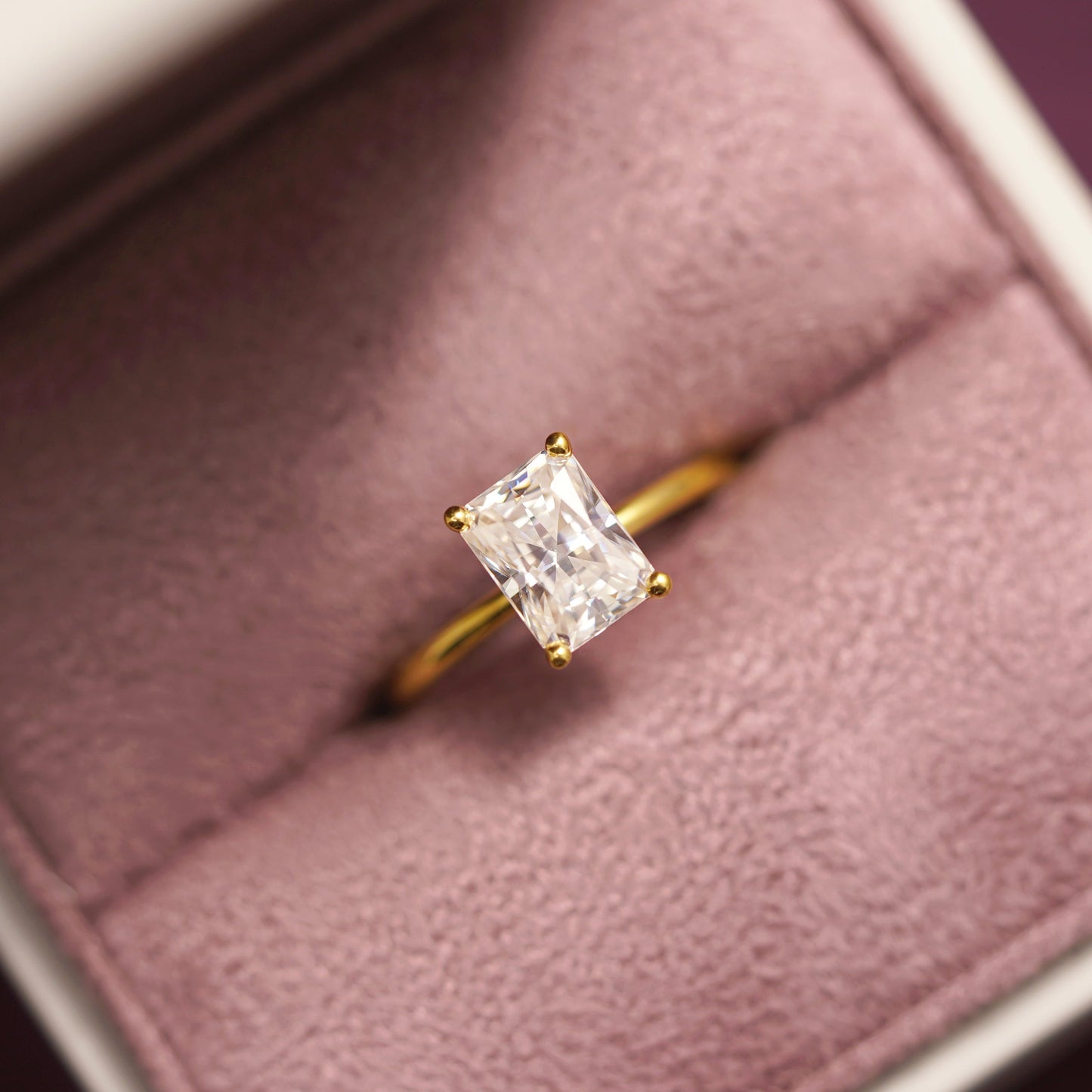 Radiant Cut Solitaire Lab-Grown Diamond Engagement Ring