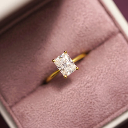 Radiant Cut Solitaire Lab-Grown Diamond Engagement Ring
