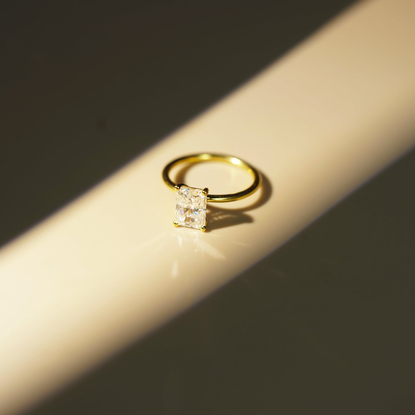 Radiant Cut Solitaire Lab-Grown Diamond Engagement Ring