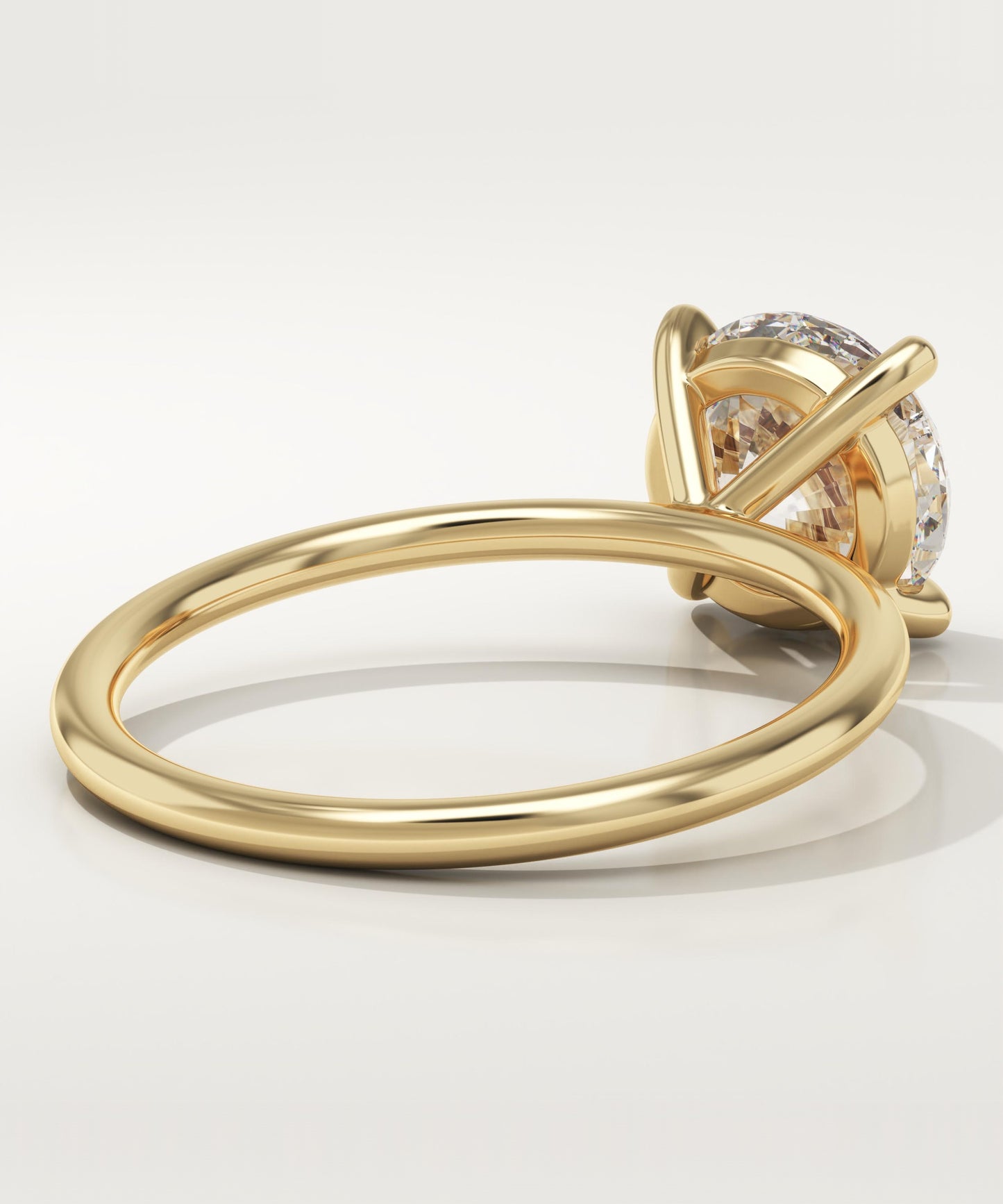 Round Cut Solitaire Lab-Grown Diamond Engagement Ring