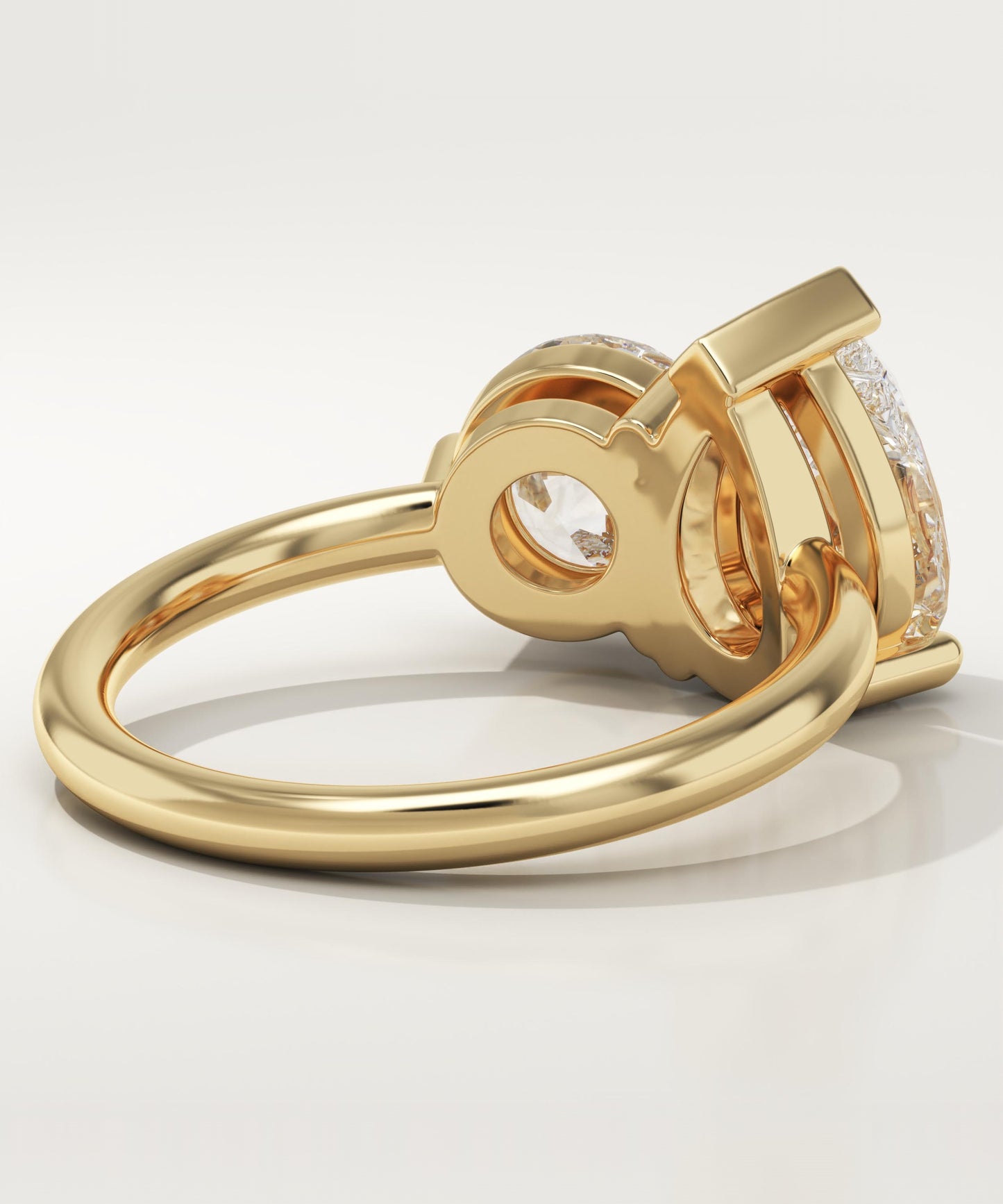 3.5 TCW Pear & Round Cut Toi Et Moi Lab-Grown Diamond Engagement Ring
