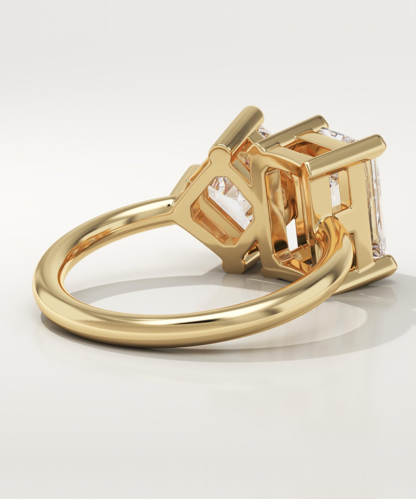 4.75 TCW Radiant & Asscher Cut Toi Et Moi Lab-Grown Diamond Engagement Ring