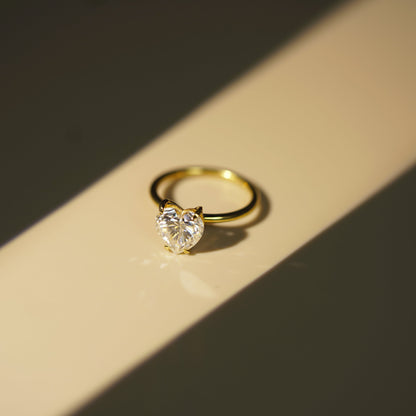 Heart Cut Solitaire Lab-Grown Diamond Engagement Ring