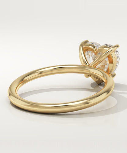 Heart Cut Solitaire Lab-Grown Diamond Engagement Ring