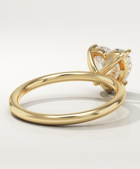 Heart Cut Solitaire Lab-Grown Diamond Engagement Ring