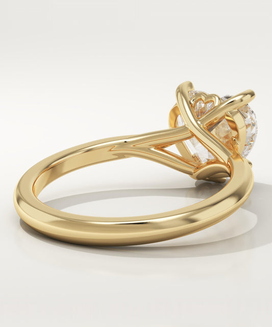 Heart Cut Solitaire Lab-Grown Diamond Engagement Ring
