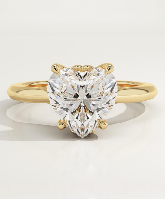 Heart Cut Solitaire Lab-Grown Diamond Engagement Ring