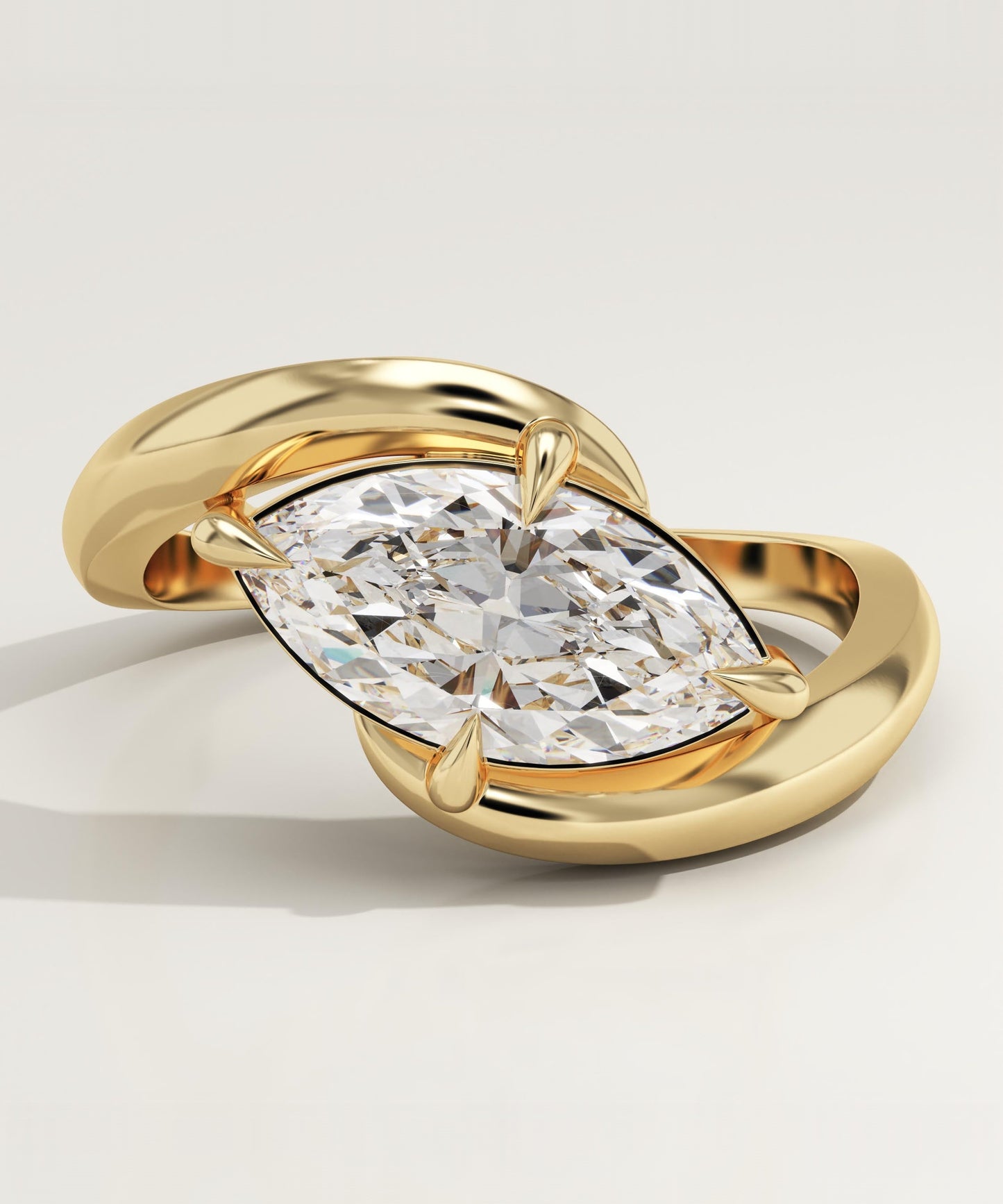 Marquise Cut Solitaire Lab-Grown Diamond Engagement Ring