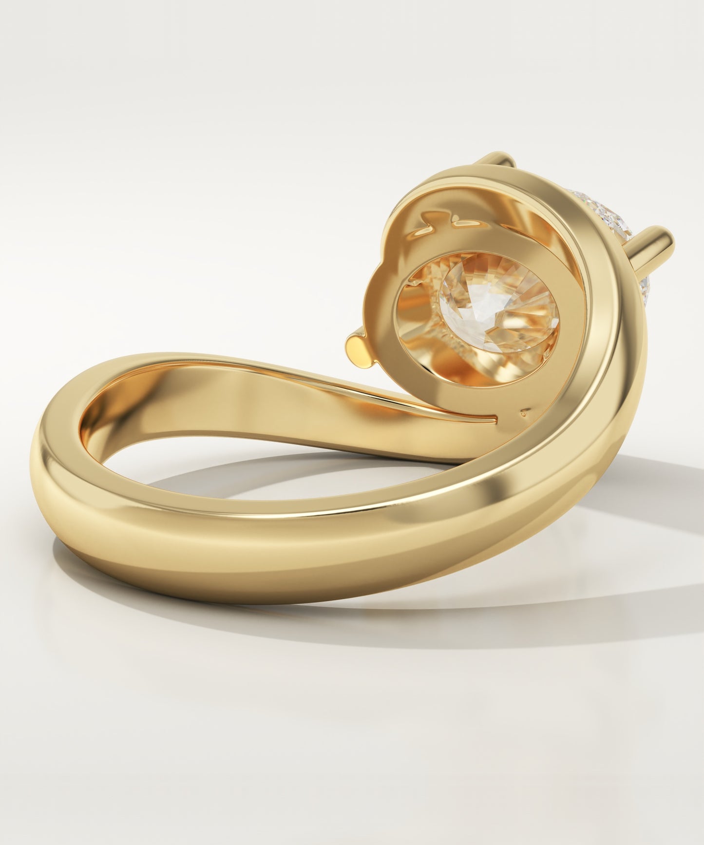 Oval Cut Solitaire Lab-Grown Diamond Engagement Ring
