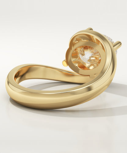 Oval Cut Solitaire Lab-Grown Diamond Engagement Ring