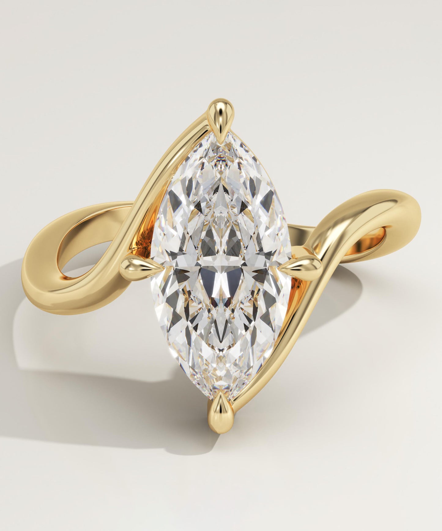 Marquise Cut Solitaire Lab-Grown Diamond Engagement Ring