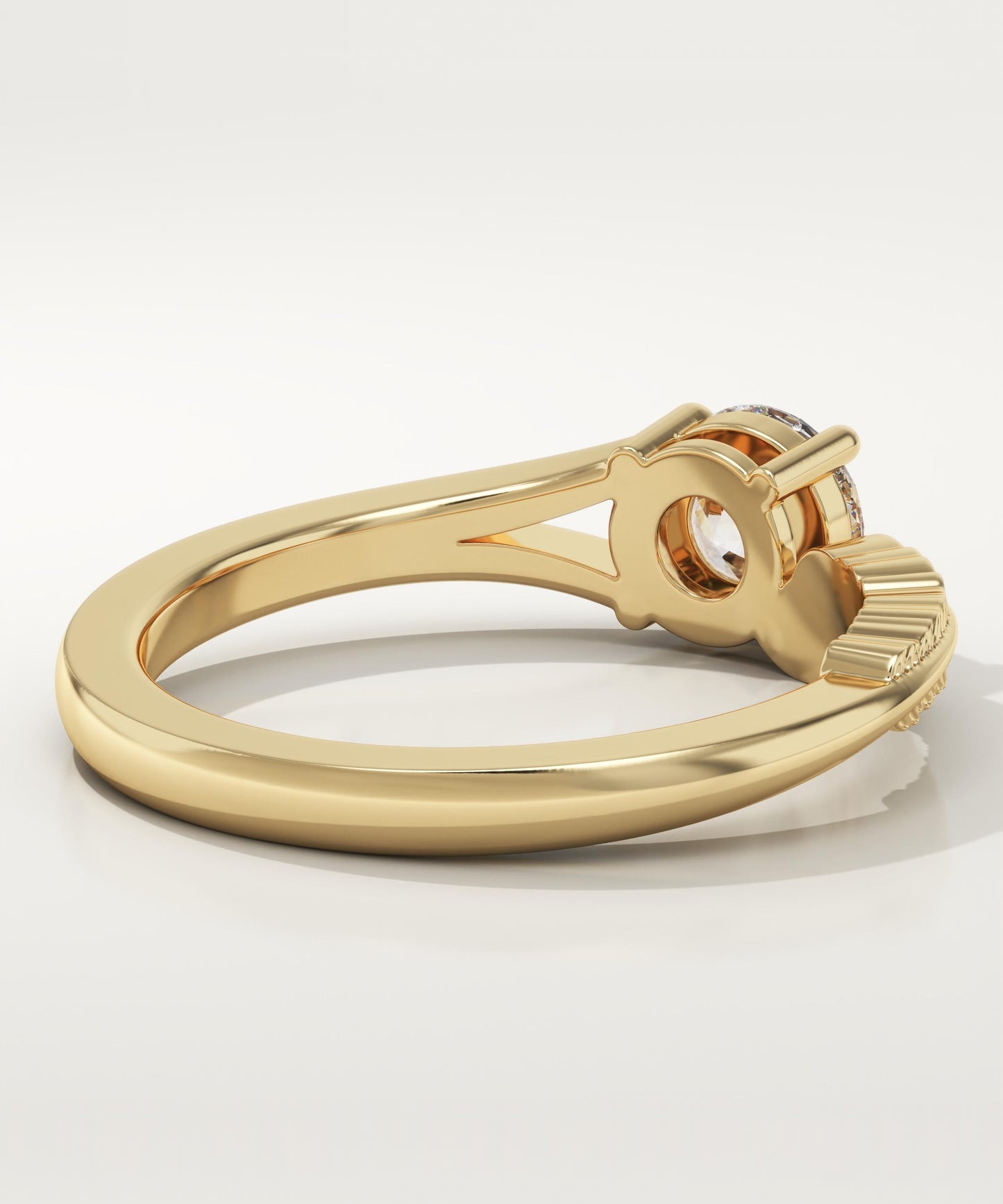 0.775 Round Cut Toi Et Moi Lab-Grown Diamond Engagement Ring