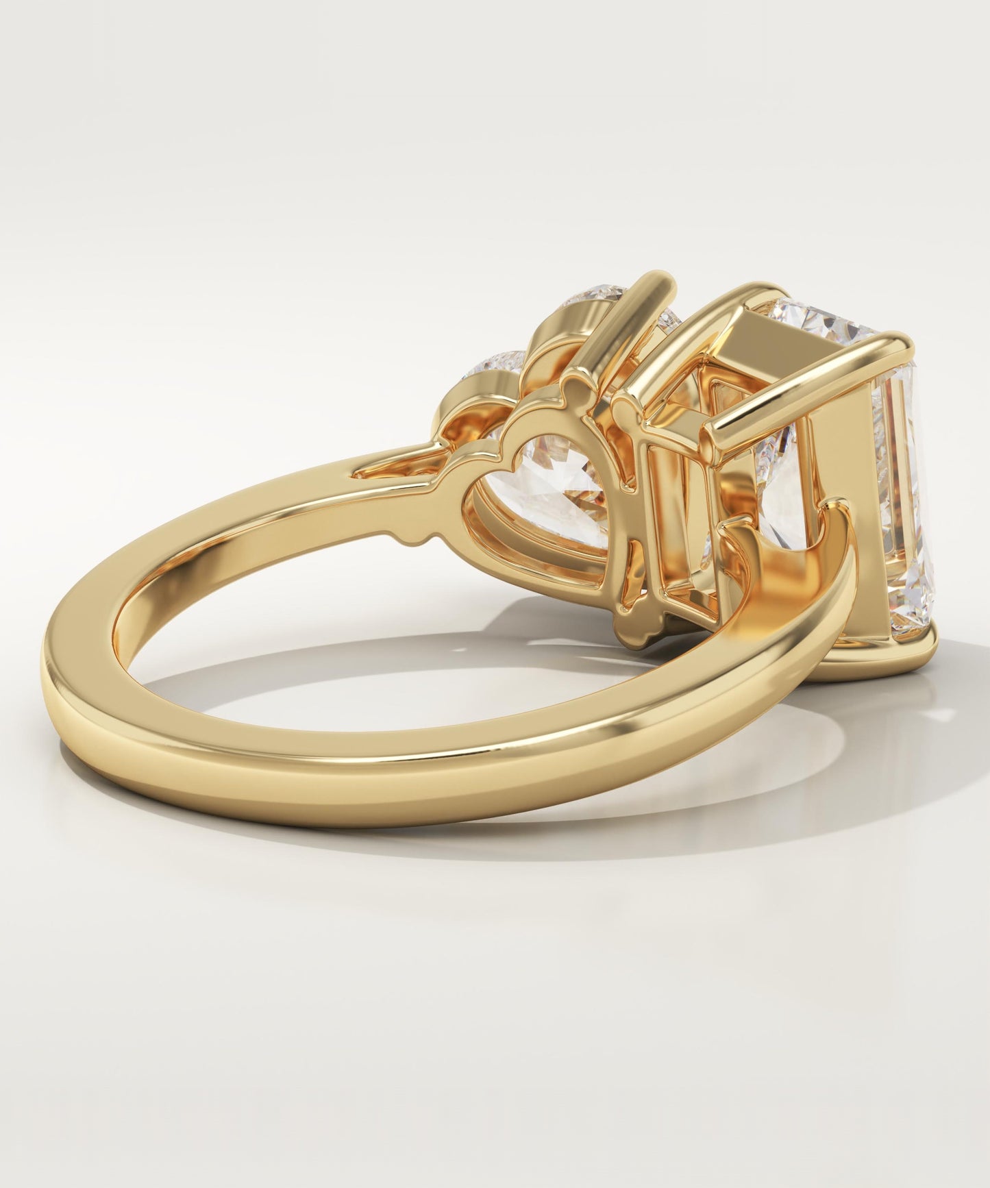 4.75 TCW Radiant & Heart Cut Toi Et Moi Lab-Grown Diamond Engagement Ring
