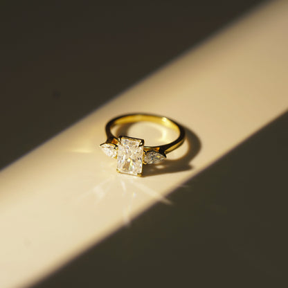 Radiant Cut Three Stone Lab-Grown Diamond Engagement Ring