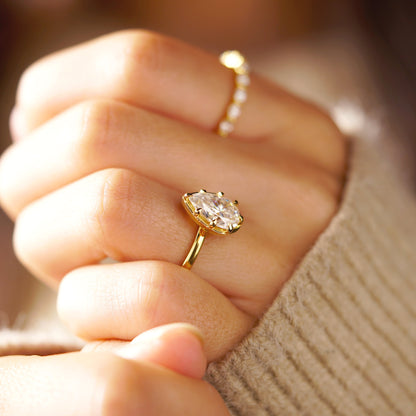 Pear Cut Solitaire Lab-Grown Diamond Engagement Ring