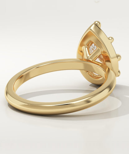 Pear Cut Solitaire Lab-Grown Diamond Engagement Ring