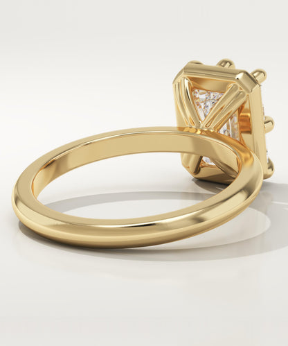 Emerald Cut Solitaire Lab-Grown Diamond Engagement Ring