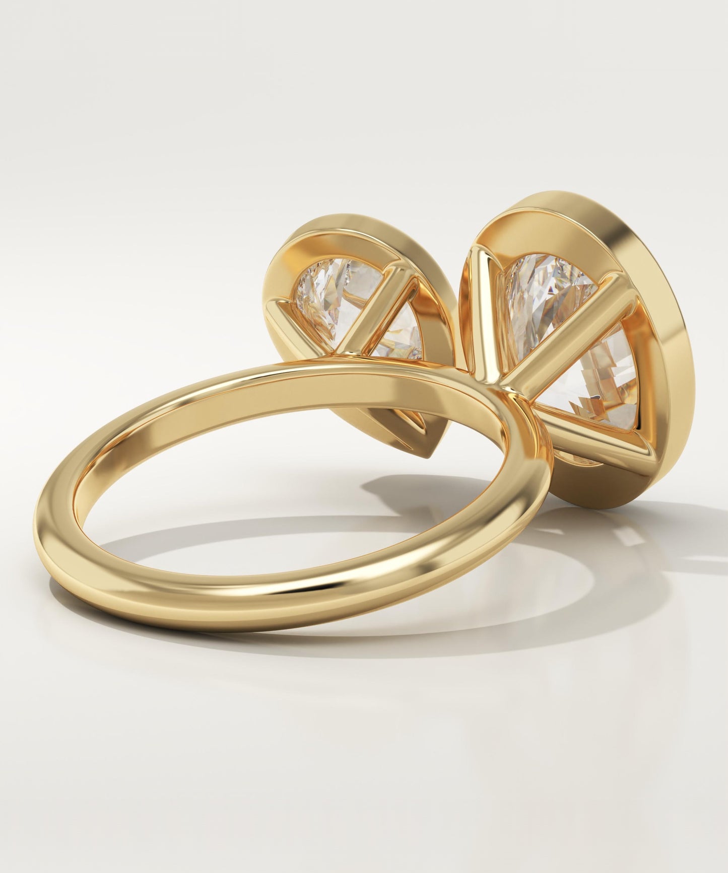 4.25 TCW Oval & Pear Cut Toi Et Moi Lab-Grown Diamond Engagement Ring