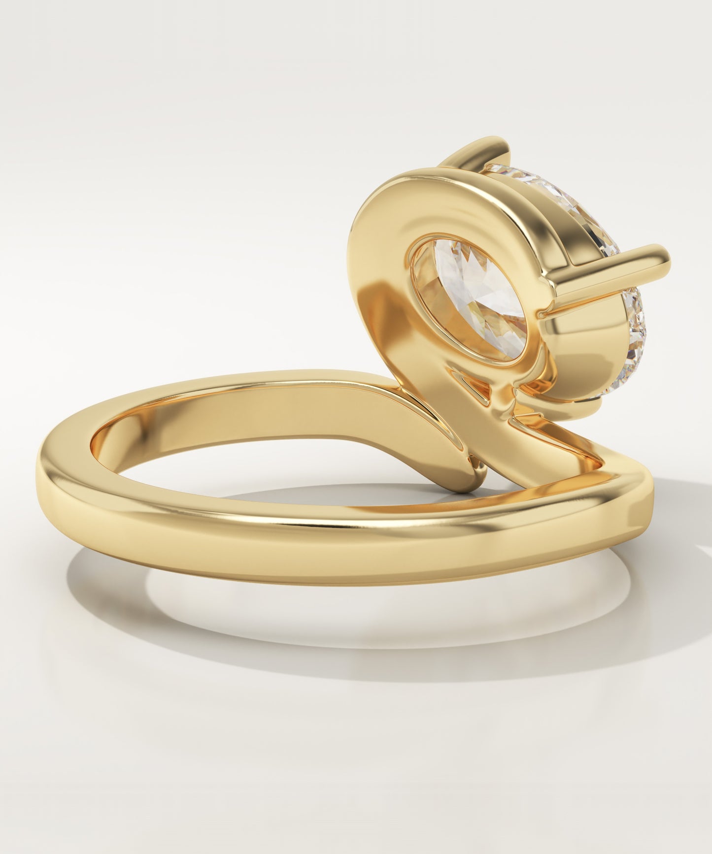 Oval Cut Solitaire Lab-Grown Diamond Engagement Ring