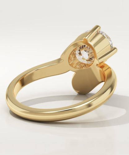 Oval Cut Solitaire Lab-Grown Diamond Engagement Ring