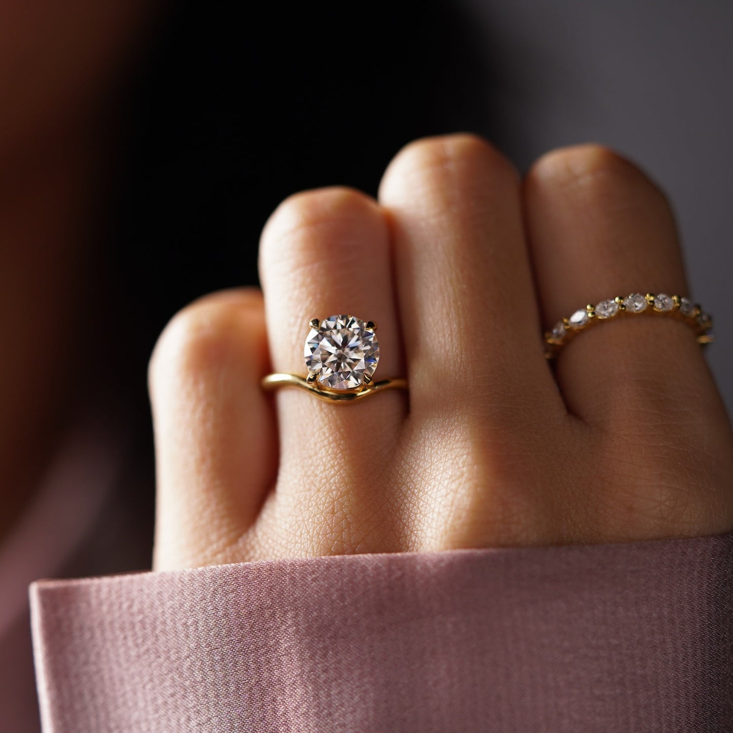 Round Cut Solitaire Lab-Grown Diamond Engagement Ring