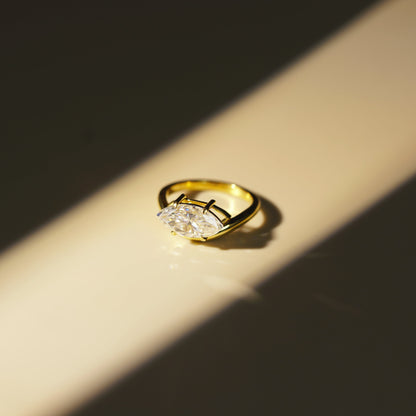 Marquise Cut Solitaire Lab-Grown Diamond Engagement Ring